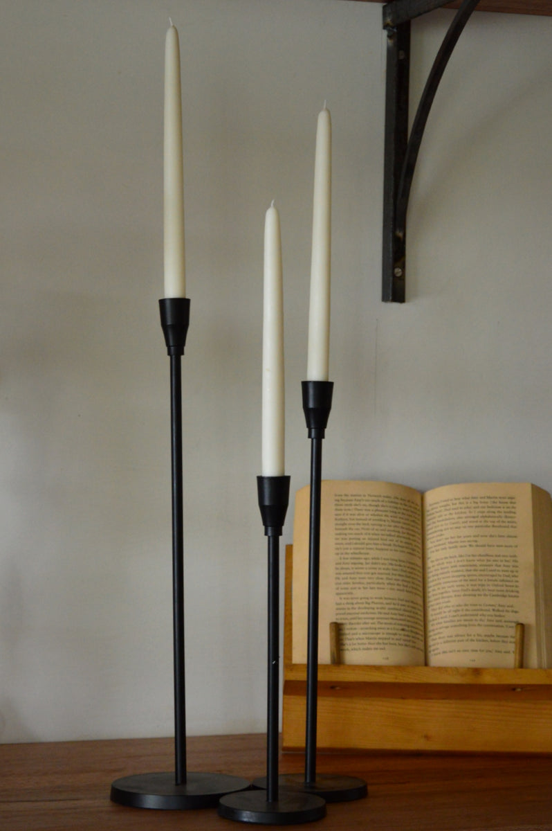 Tapered Candle Holders Set of 3 Armatuer