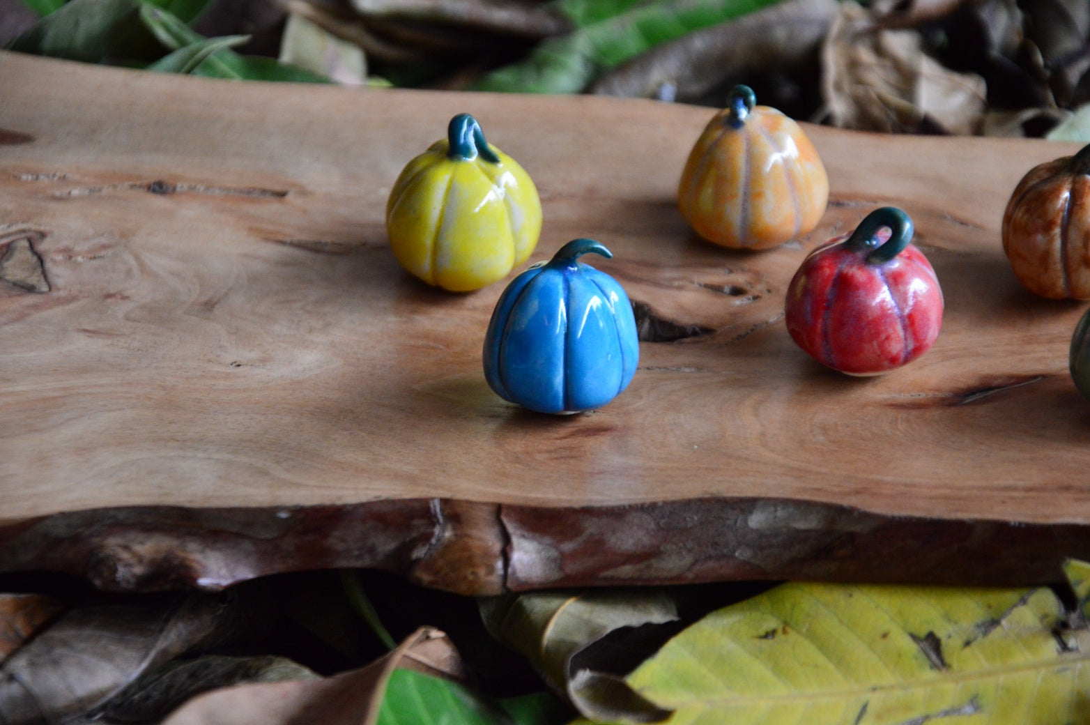 Miniature Ceramic Pumpkin Magnets | Pick Any 2