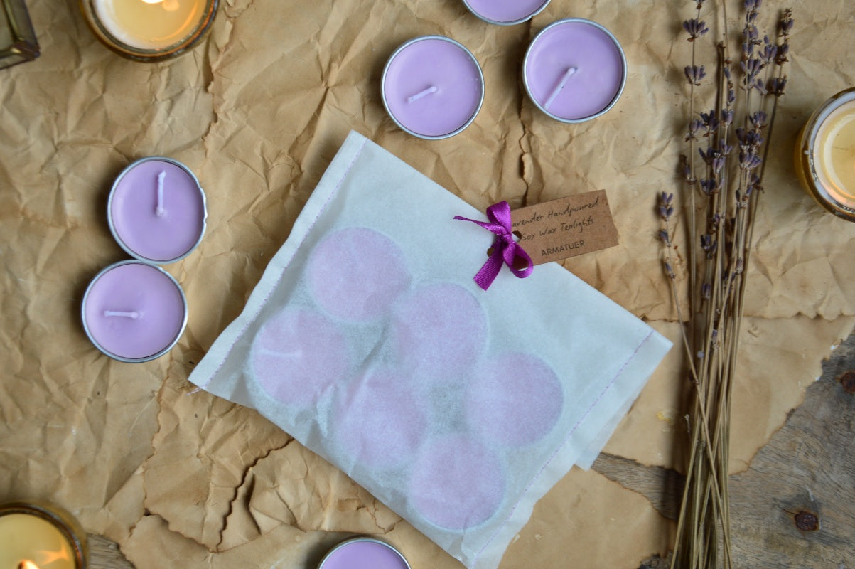 Lavender Soy Wax Tealight Candles