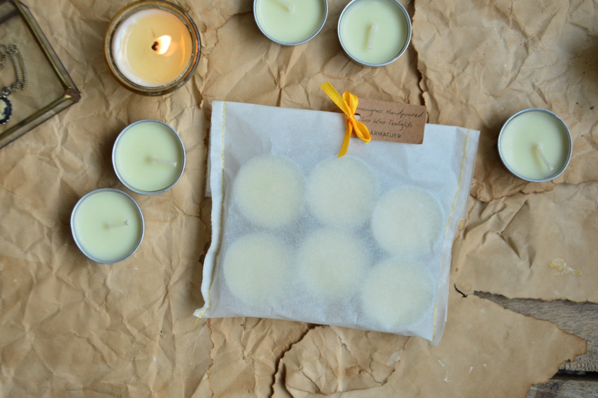 Lemongrass Soy Wax Tealight Candles