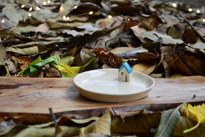 Cottage Ceramic Candle Holder