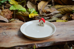 Red Cottage Ceramic Candle Holder