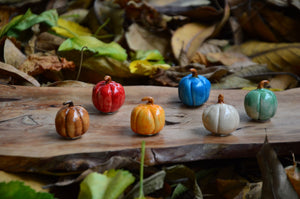 Miniature Ceramic Pumpkin Magnets | Pick Any 2