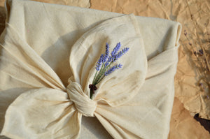 Lavender Furoshiki Embroidered Gift Box