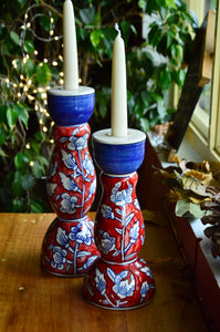 Ceramic Candle Holder for Taper Candles | Tall