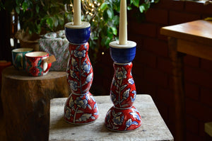 Ceramic Candle Holder for Taper Candles | Tall