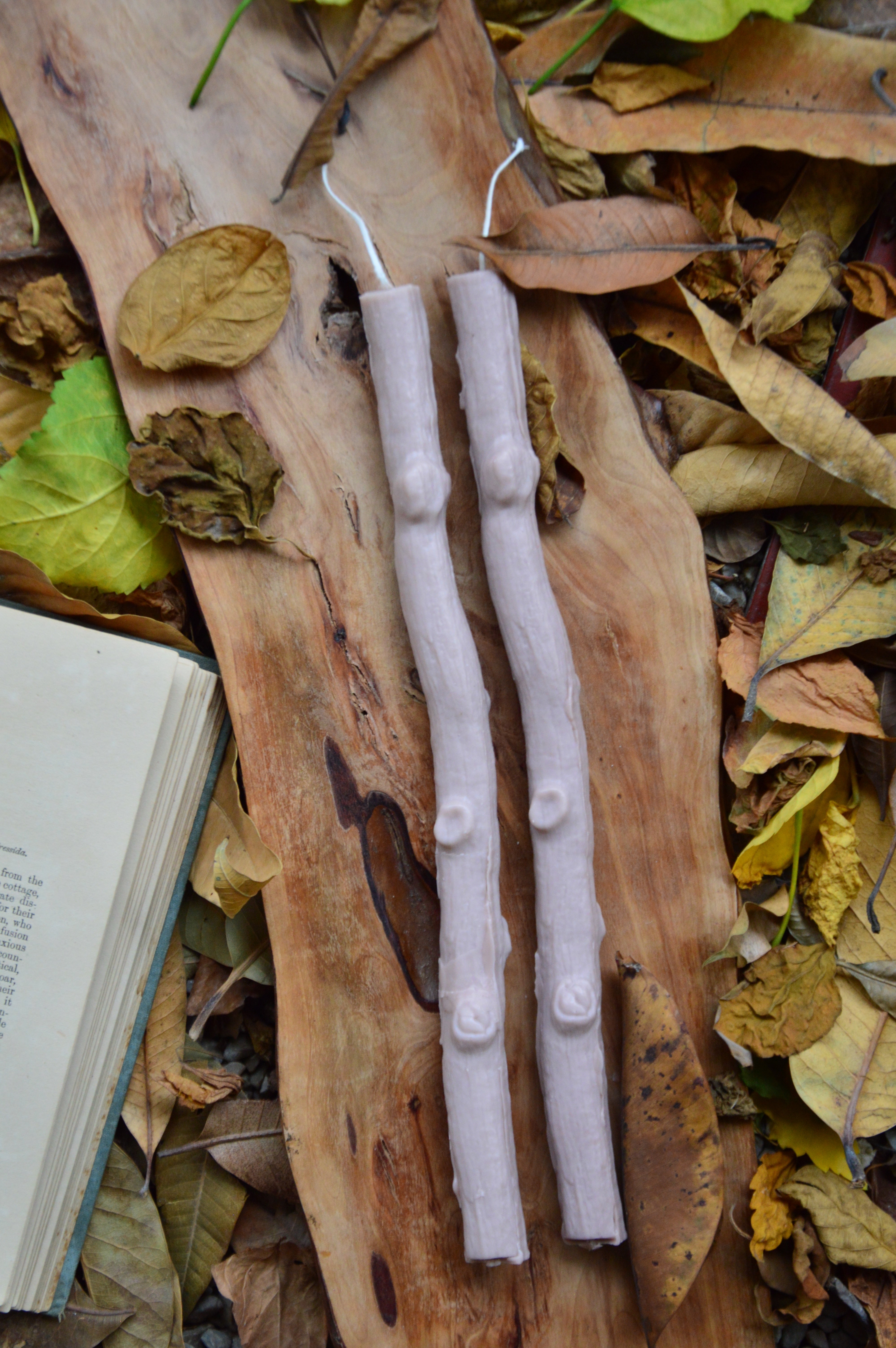 Branch Candle for Autumn Tablescape