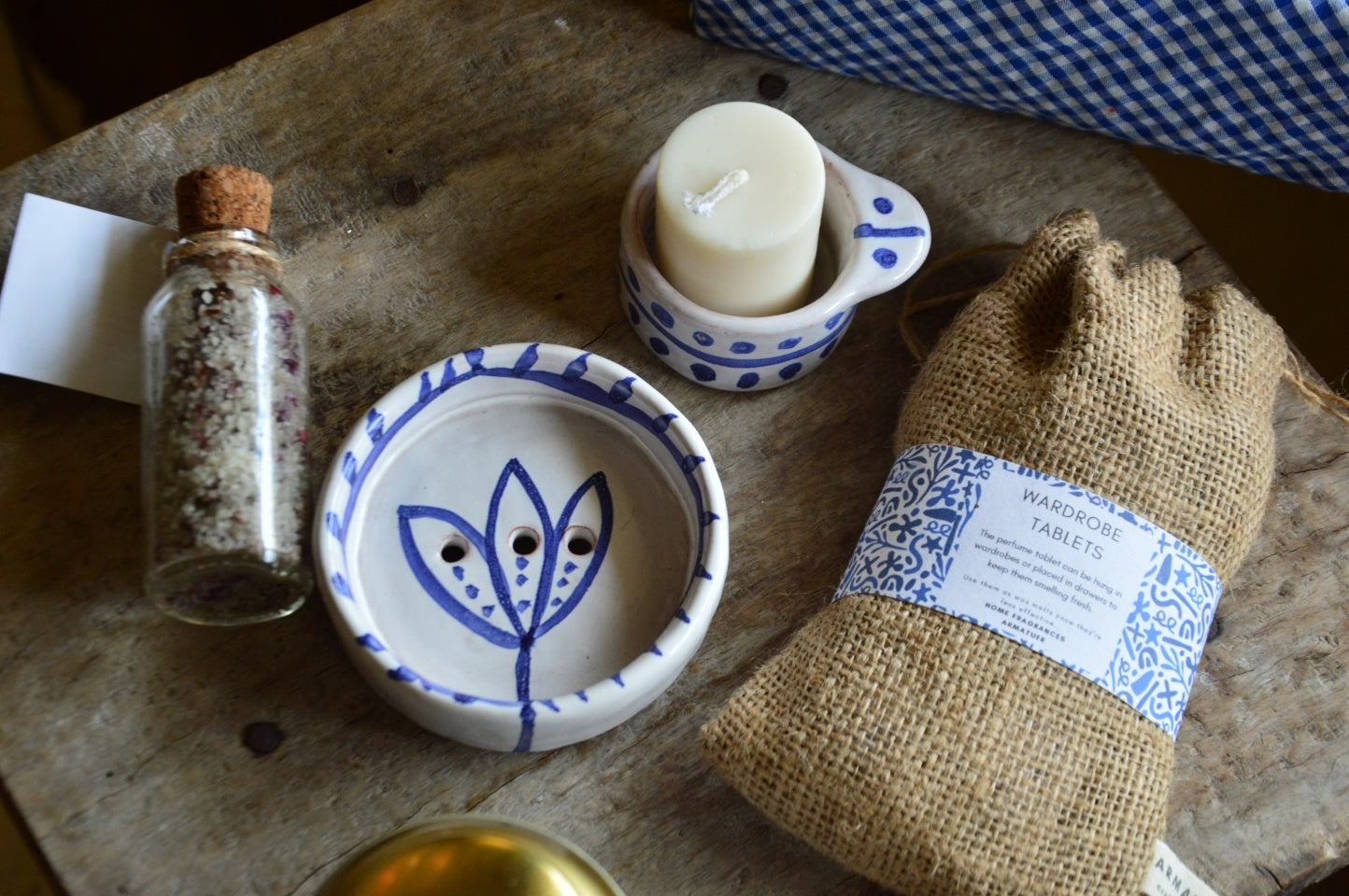 Box of Calm | Gingham Gift Set | Armatuer X Atelier Lalmitti