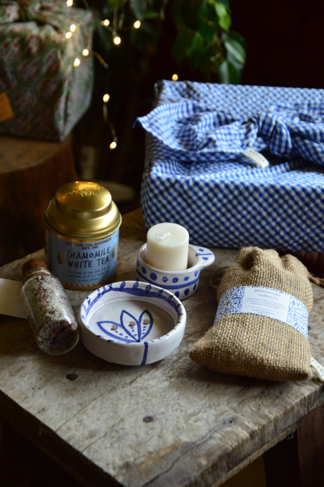 Box of Calm | Gingham Gift Set | Armatuer X Atelier Lalmitti