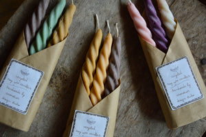 Recycled Twisted Taper Candles | Pack of 3
