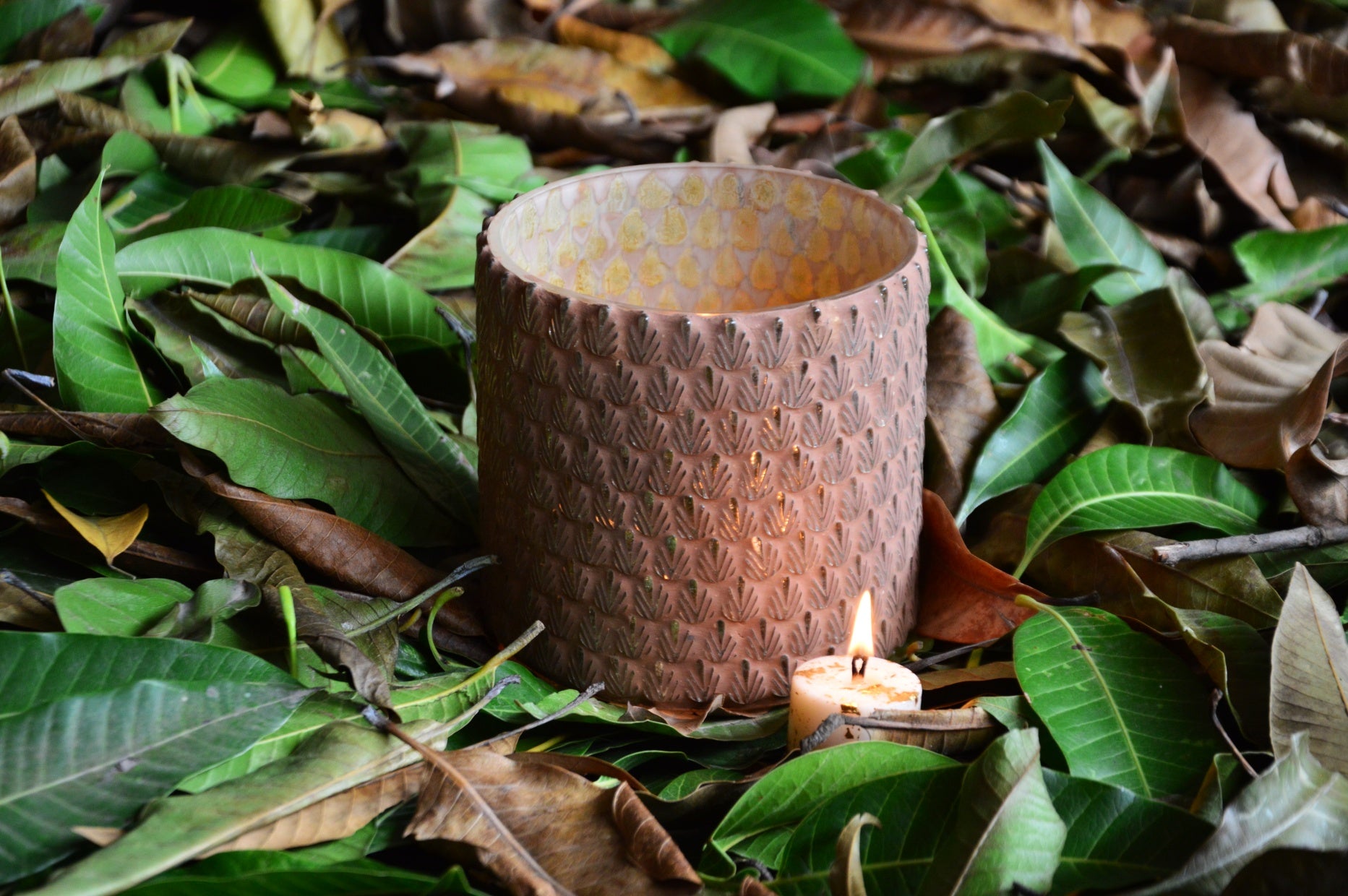 Days of Autumn Candle Holder