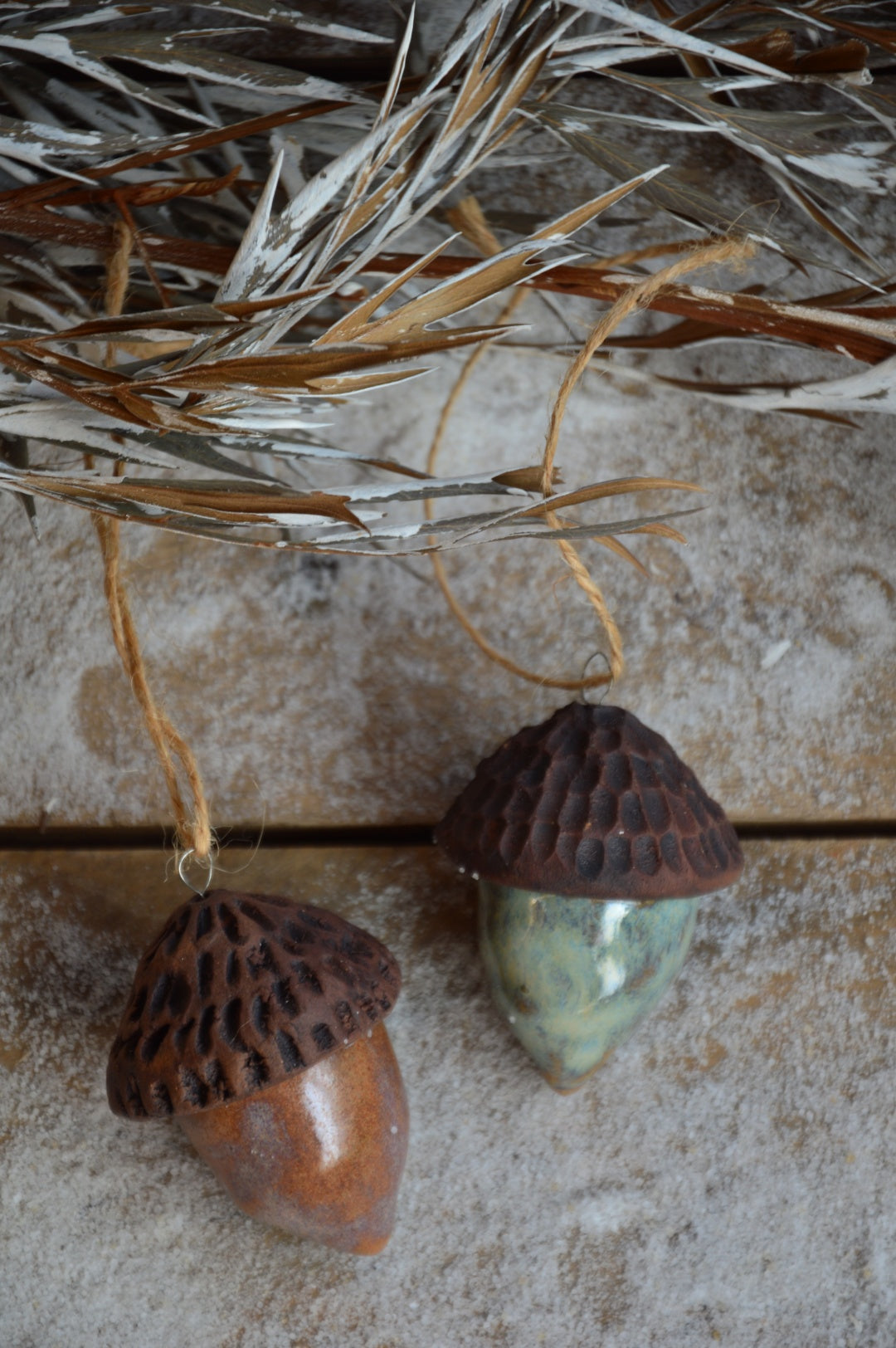 Acorn Ceramic Ornament for Christmas Tree