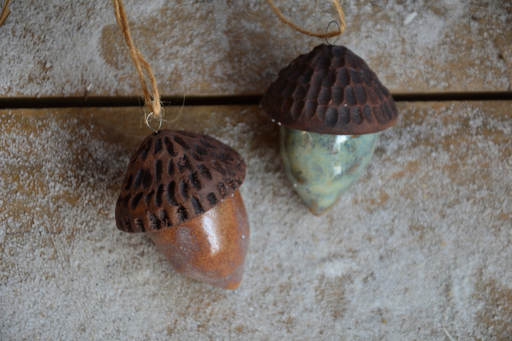 Acorn Ceramic Ornament for Christmas Tree