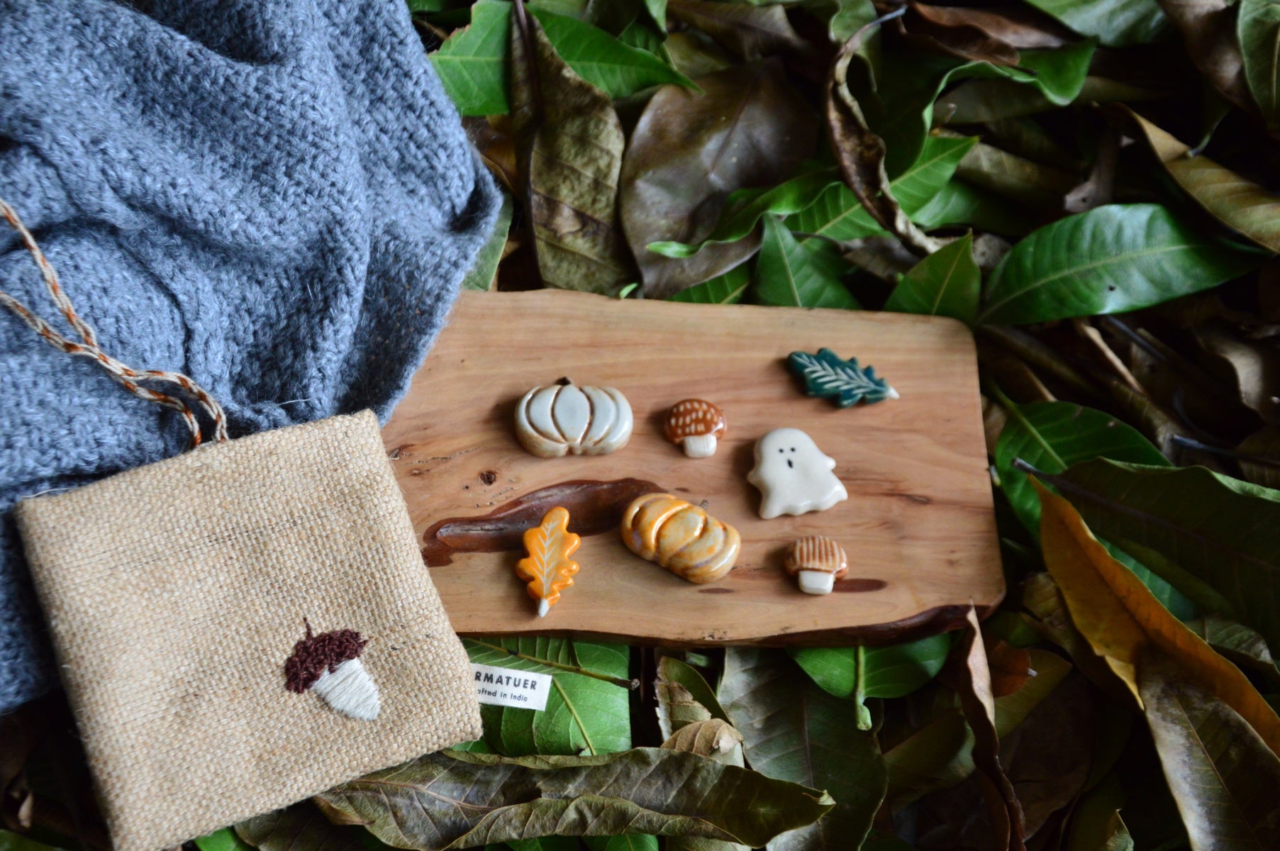 Autumn Ceramic Magnets In A Bag | Armatuer X Pritha Atelier