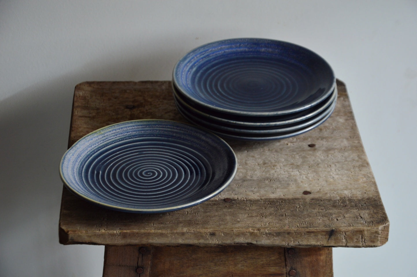 Navy Blue Ceramic Quarter Plates