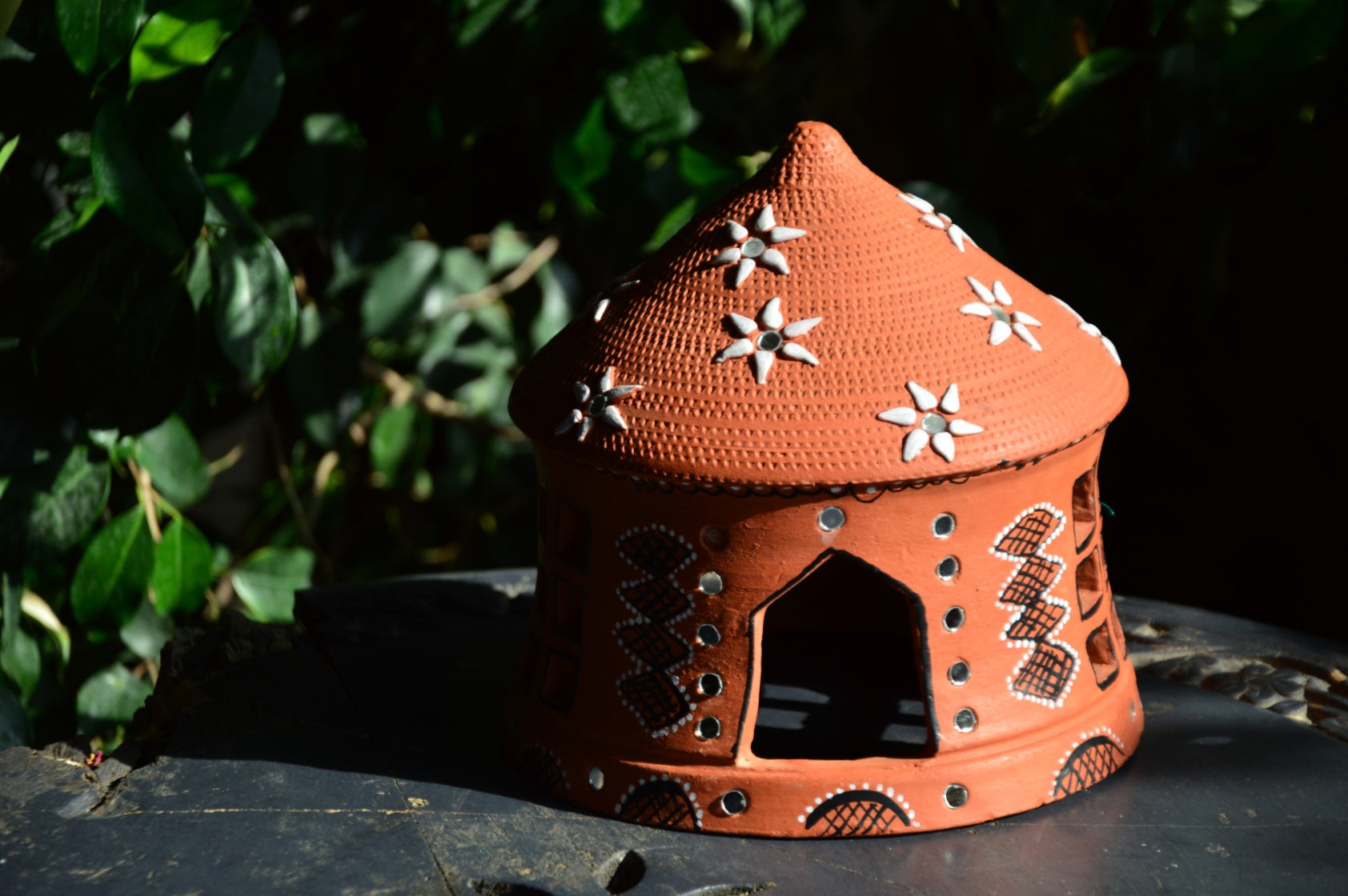 Traditional Home Terracotta Candle Holder