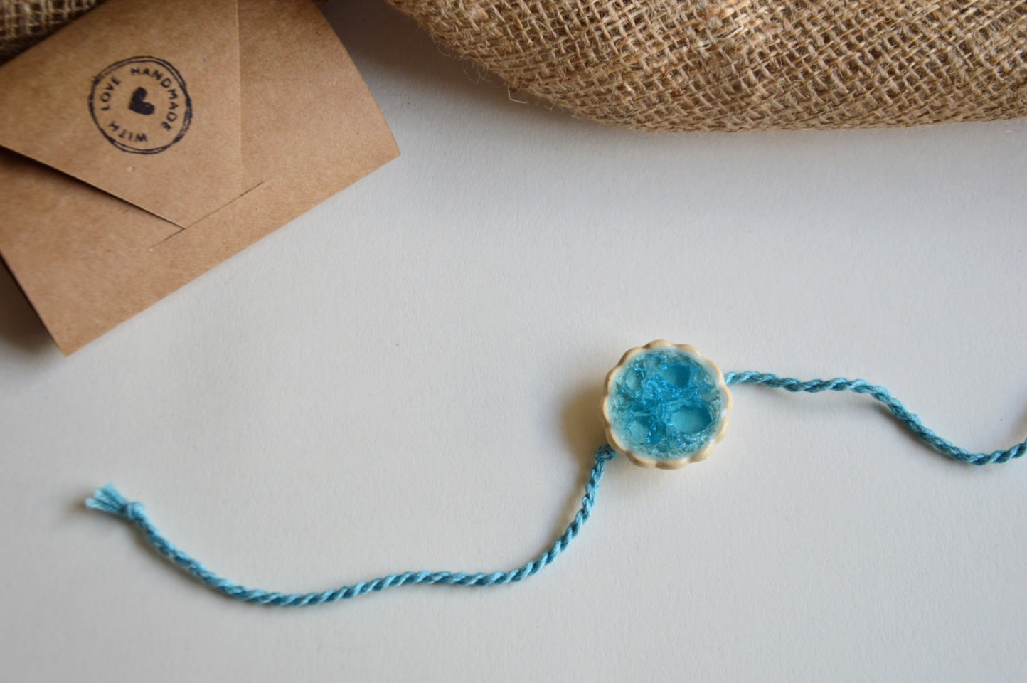Glass Flower | Magnetic Rakhi Large
