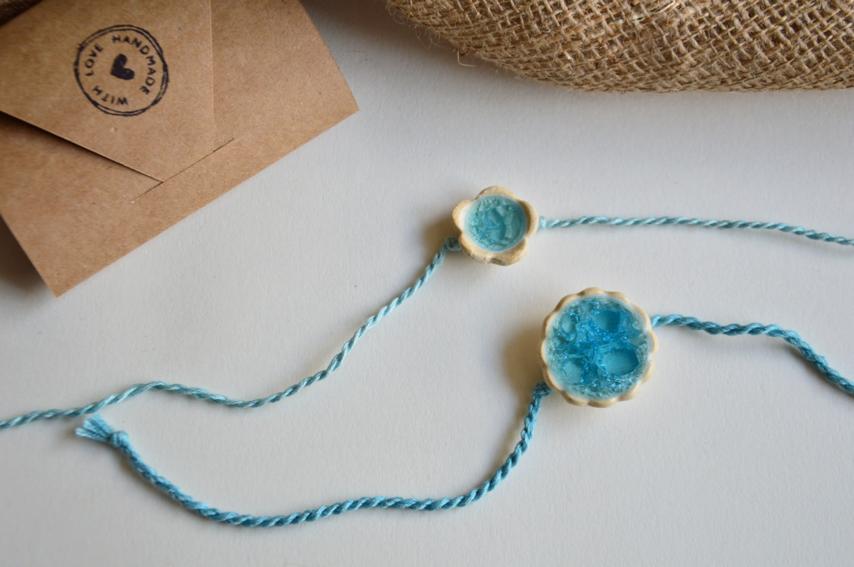 Glass Flower | Magnetic Rakhi Large