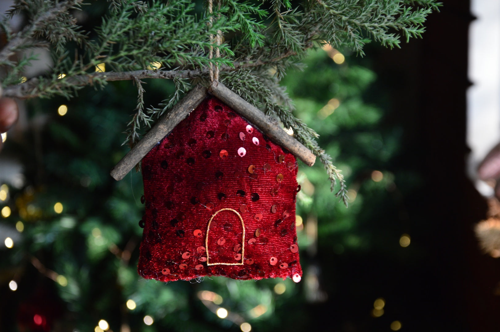 Fragrant Plush Cottage Ornament | Holiday Cottage