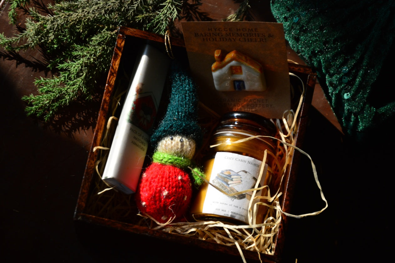 Cozy Cabin Nights Velvet Sequin Furoshiki Gift