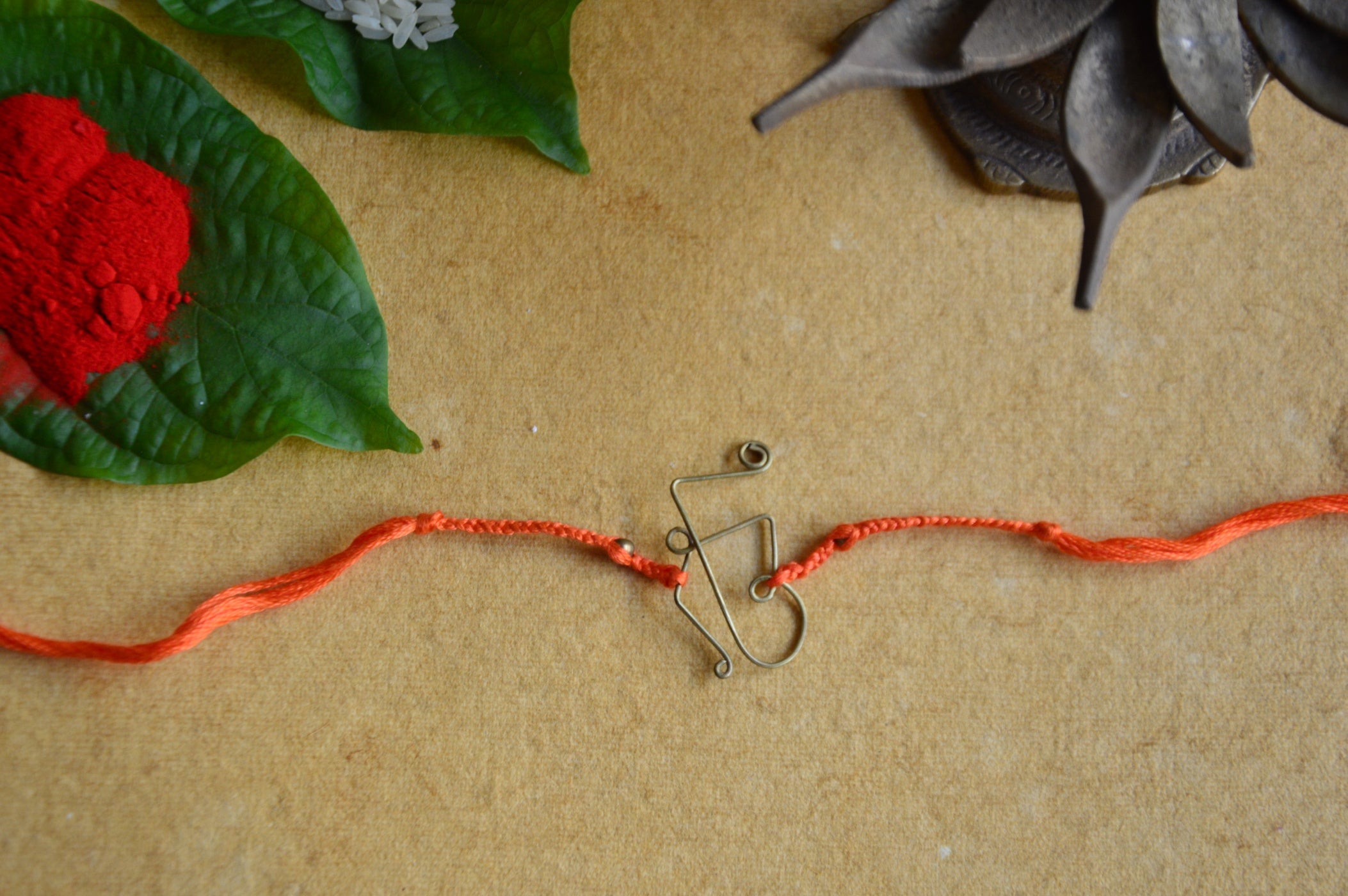 Ek Onkar Rakhi | Orange Dori