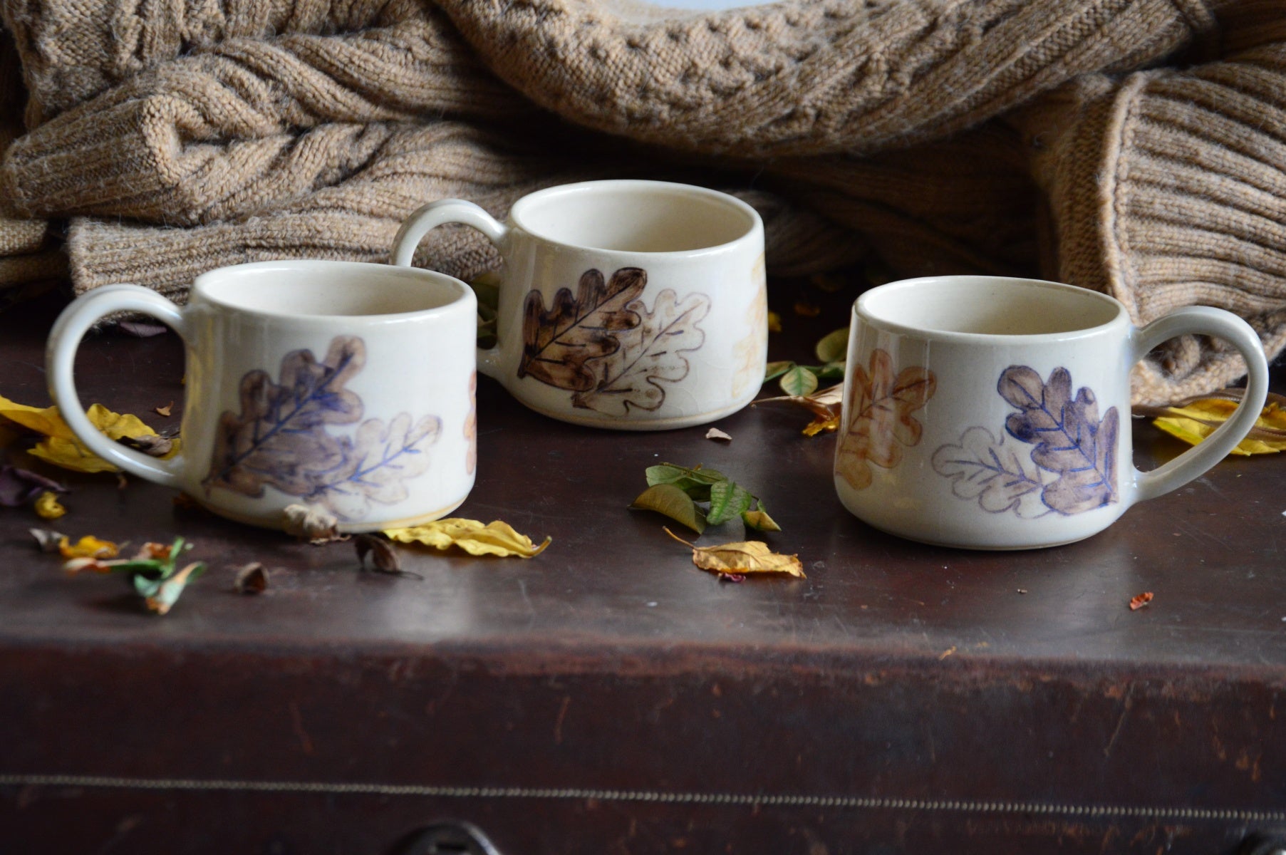 Fallen Leaves Ceramic Mug