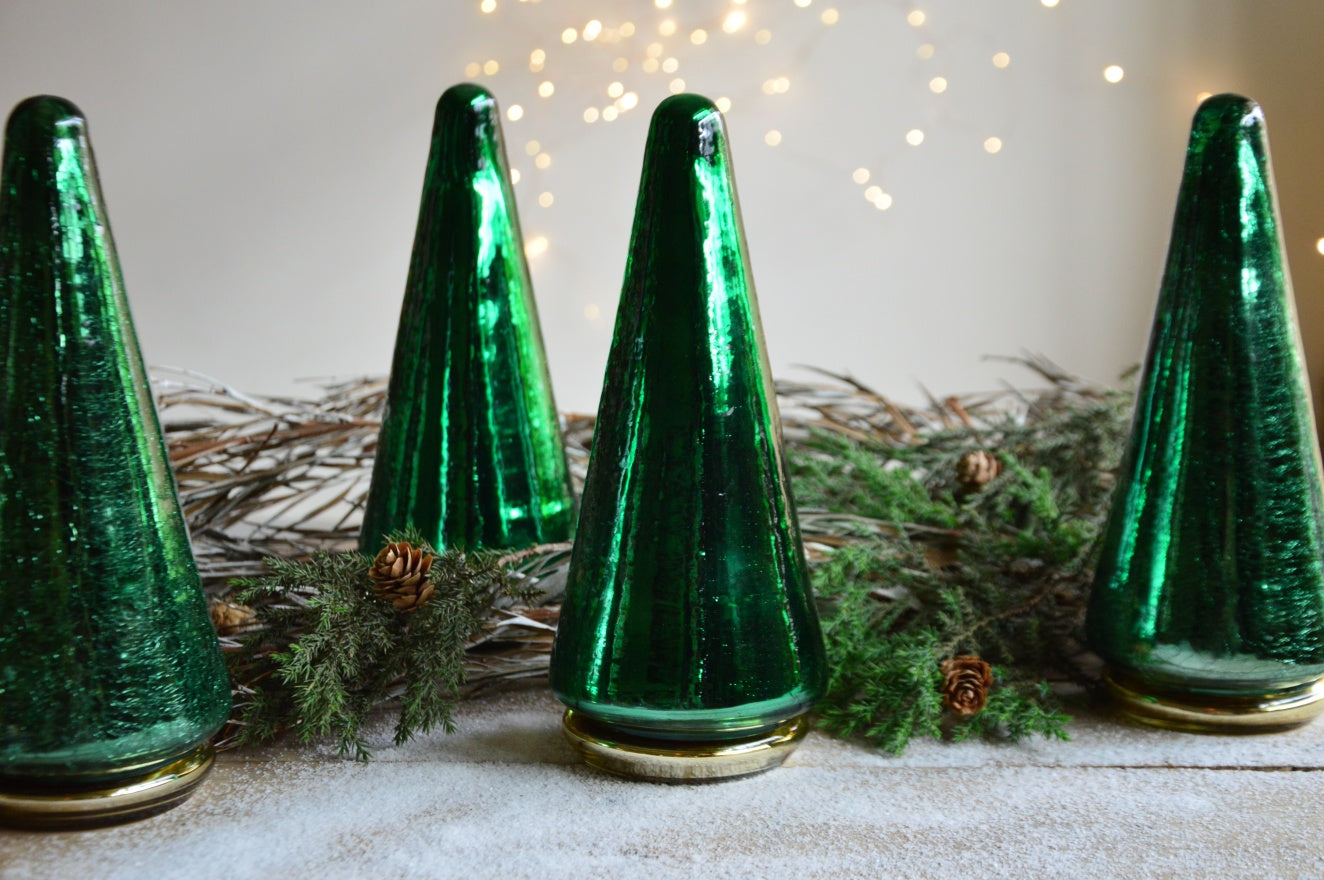 Fir Tree | Glass Tree Container Candle with Woodwick