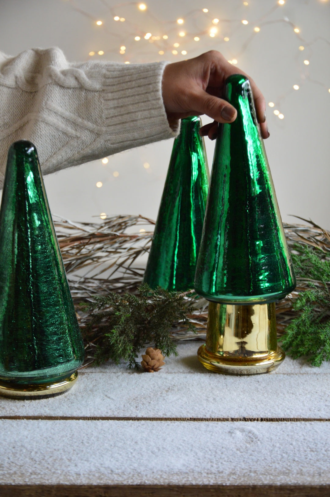 Fir Tree | Glass Tree Container Candle with Woodwick