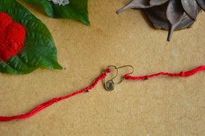 Ganesha Rakhi | Red Dori