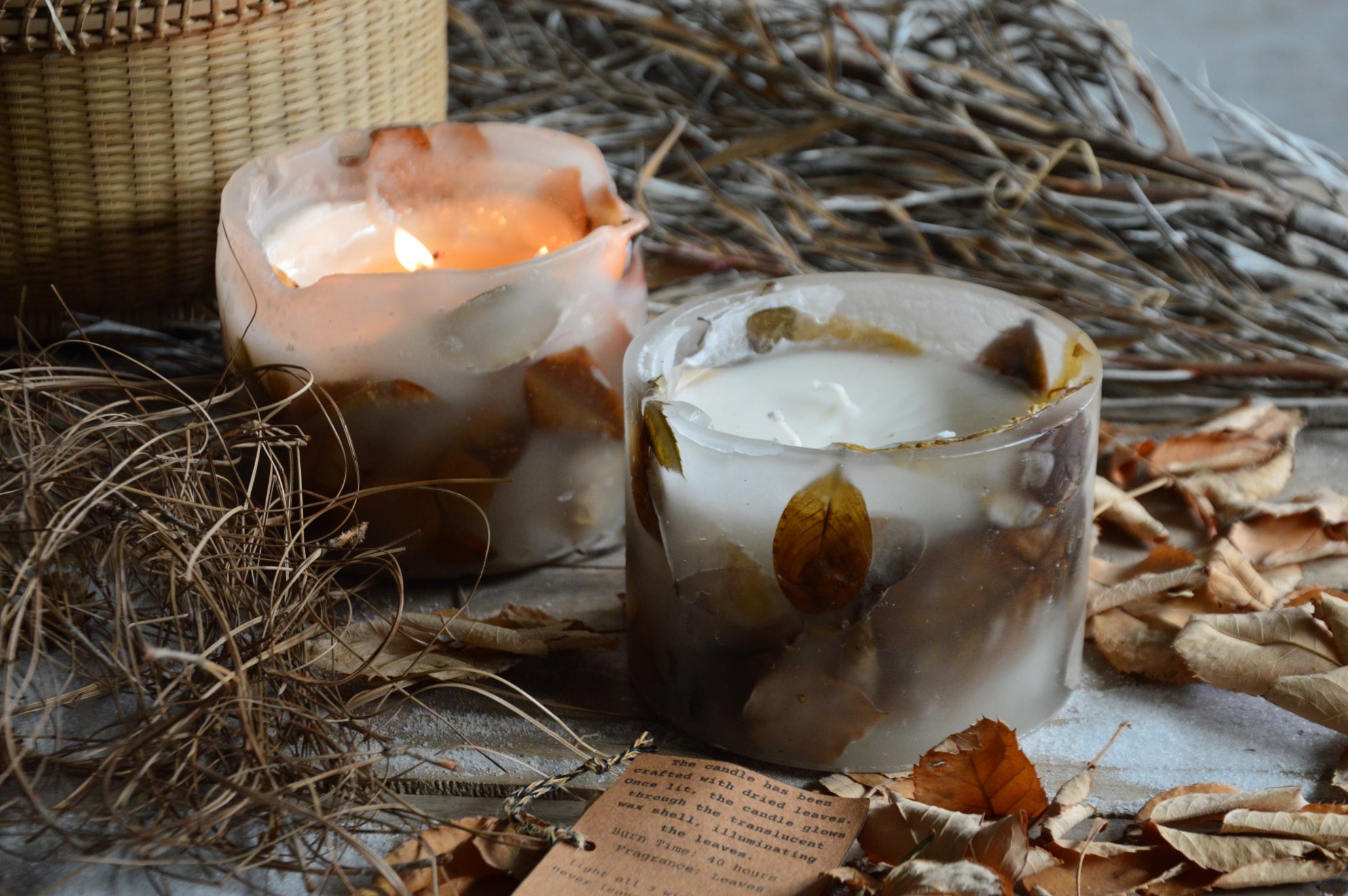 Winter is here candle