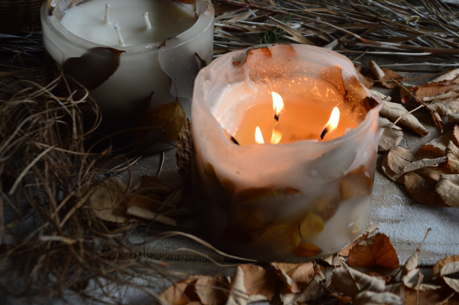 Winter is here candle