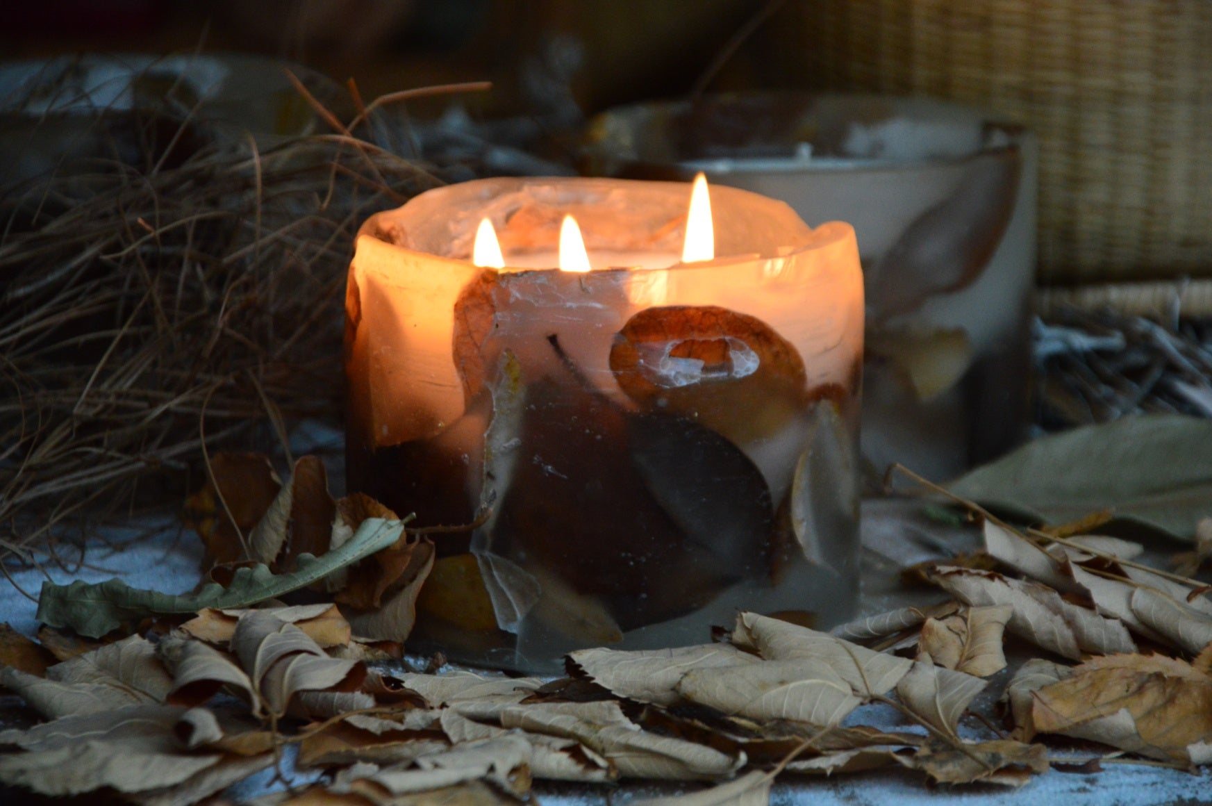 Winter is here candle