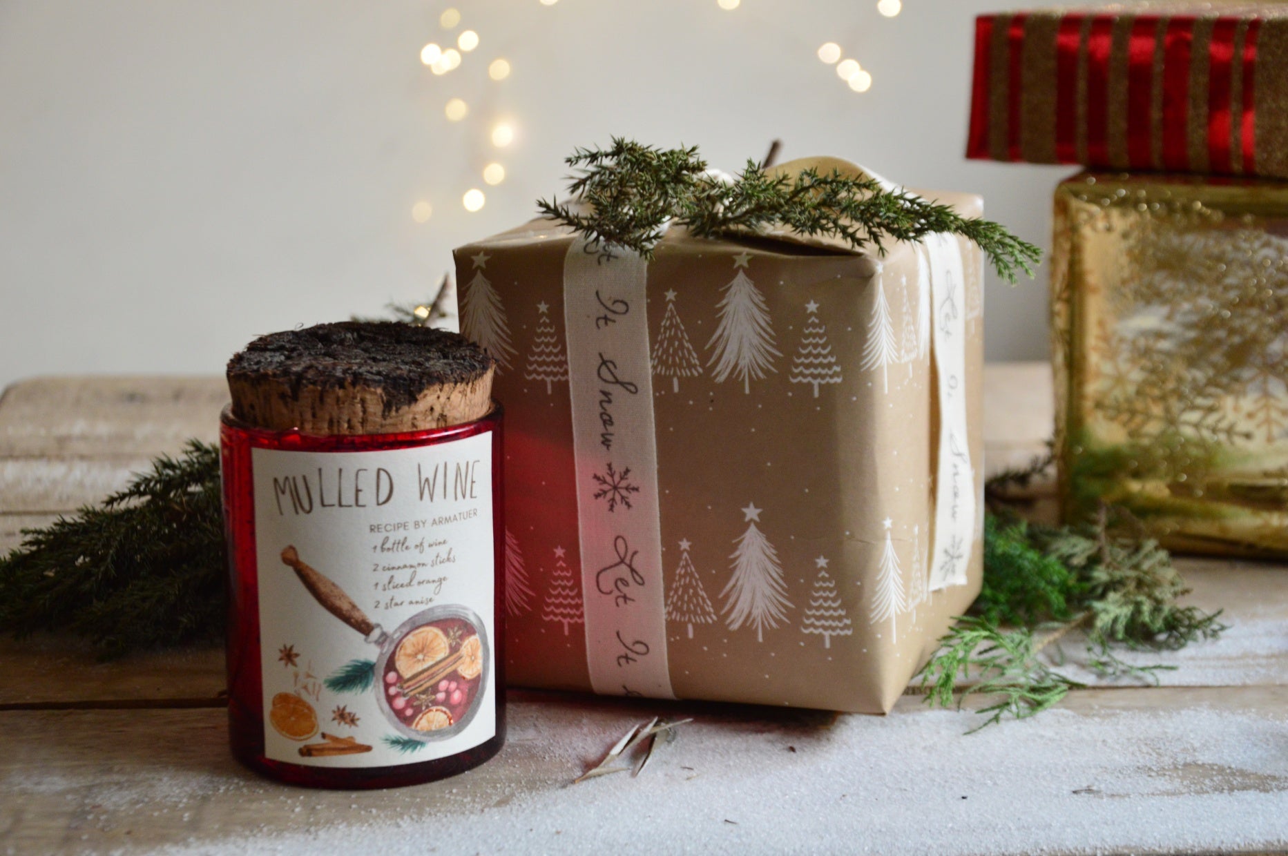 Mulled Wine | Woodwick Container Candle with a Bark Lid | Winter Edition