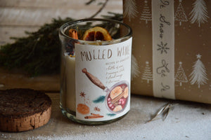 Mulled Wine | Spice & Dried Orange embelishments with a Bark Lid | Winter Edition
