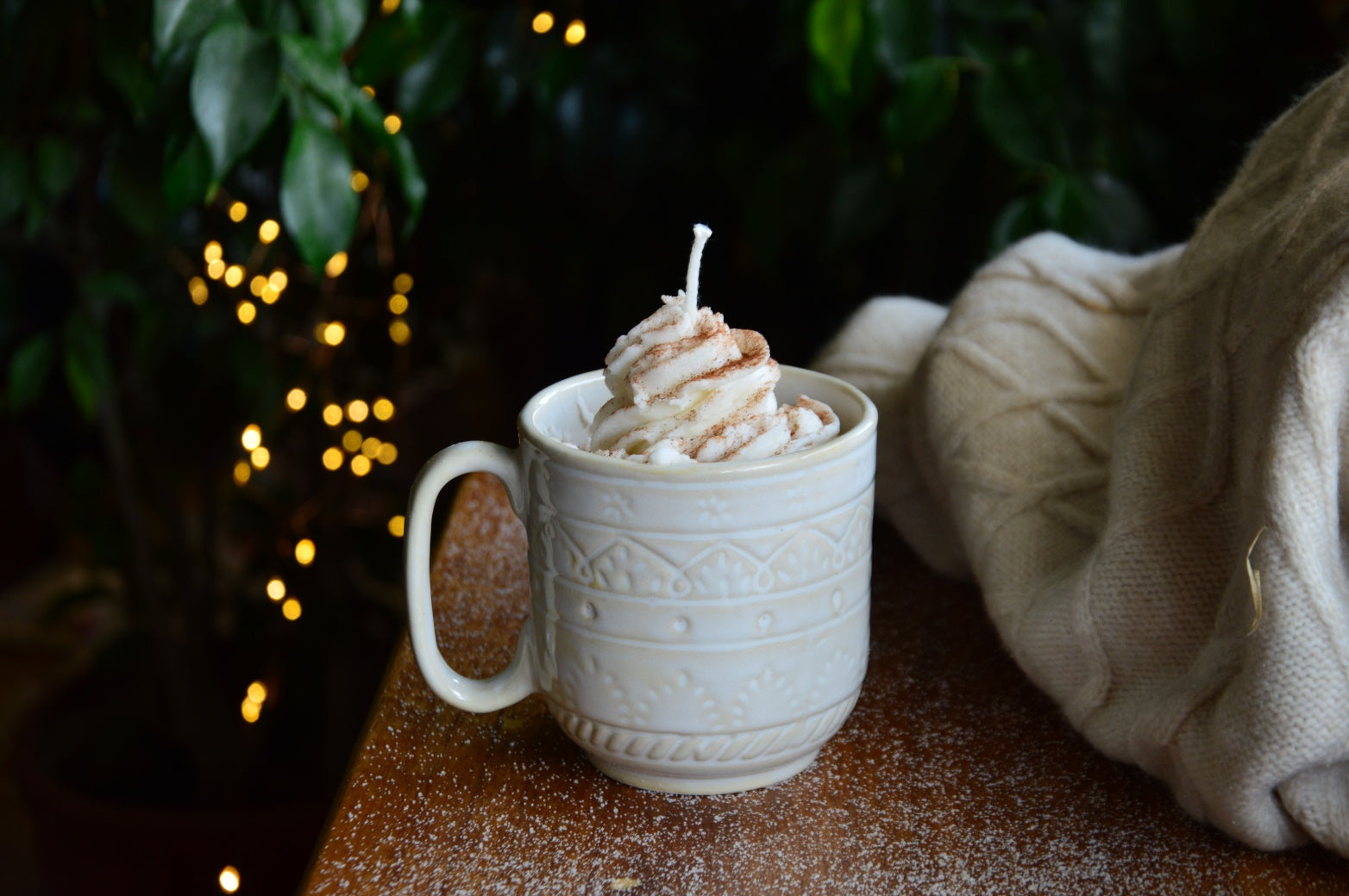Pumpkin Spice Latte | In a ceramic cup