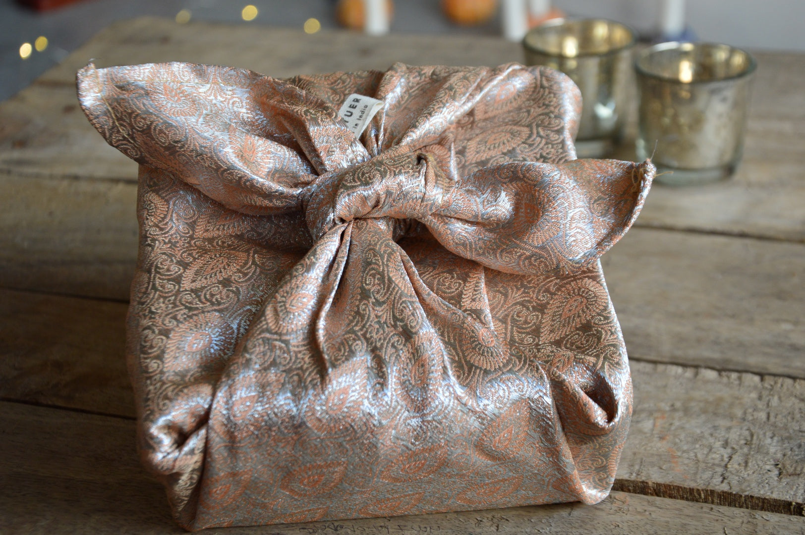 Silver Furoshiki Gift Set