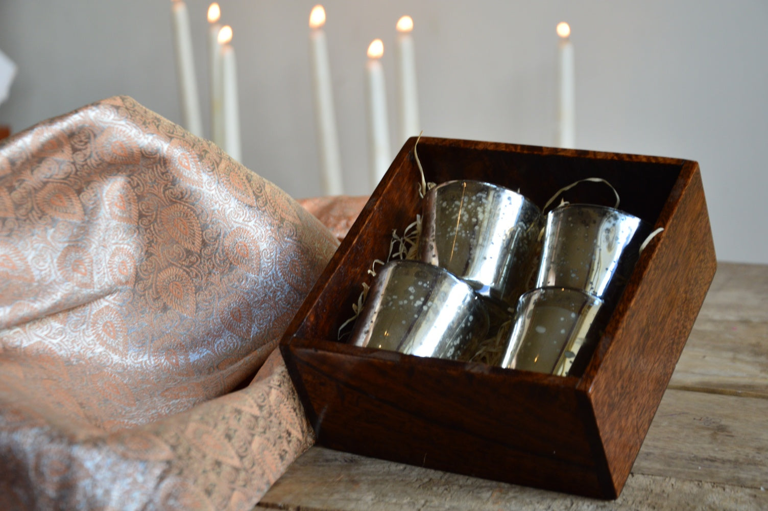 Silver Furoshiki Gift Set