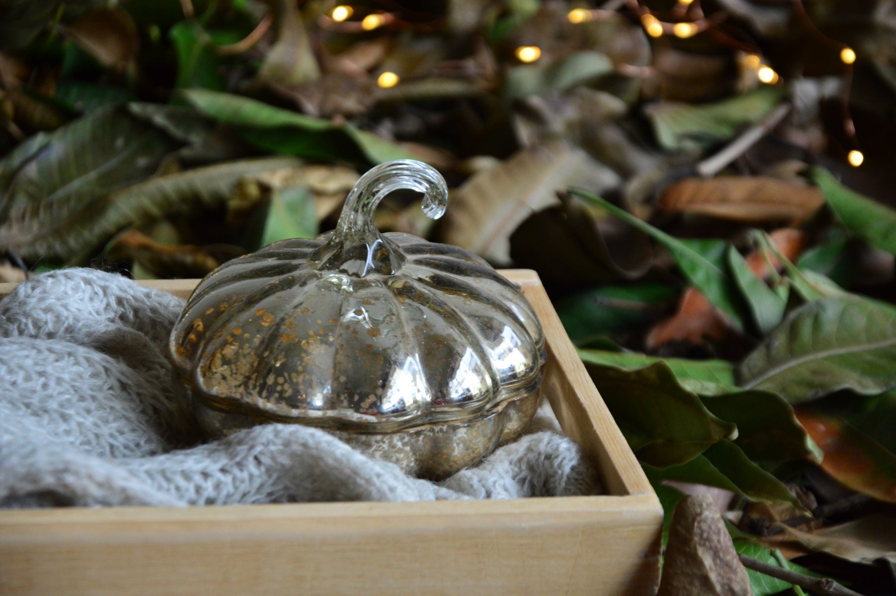 Harvest Spice Vintage Silver Pumpkin Candle | Vanilla Bean