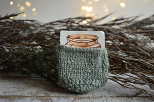 Sweater for Candles | Grey Snow Ball