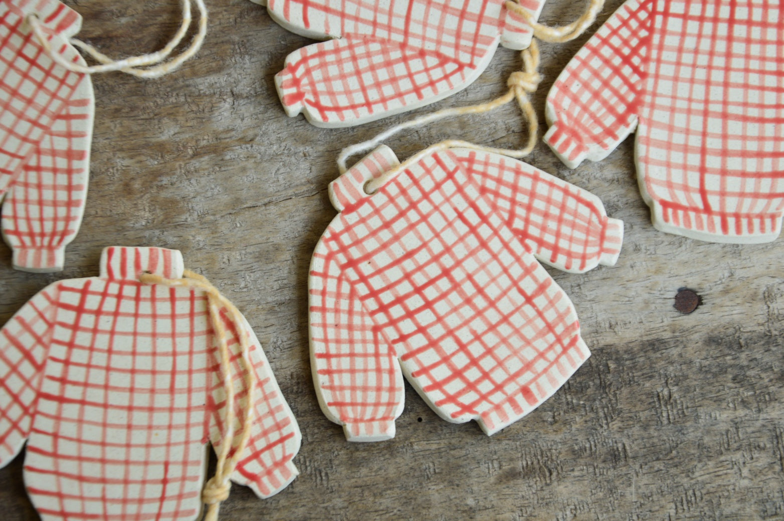 Red Sweater | Sweater Weather Ceramic Ornament