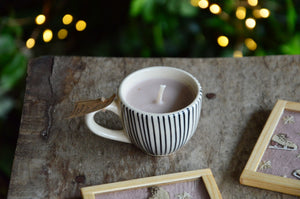 Ice Skating Coaster + Tiny Cup Candle | Armatuer X Veaves