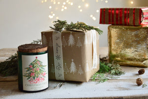 Christmas Tree | Woodwick Container Candle with a Bark Lid | Winter Edition