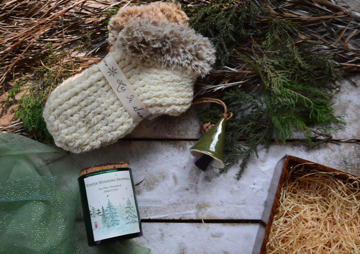 Winter Morning Snowfall Furoshiki Gift Box