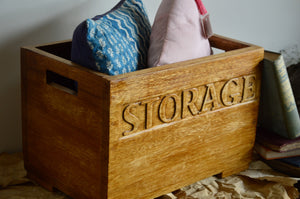 White Cedarwood Storage Crate