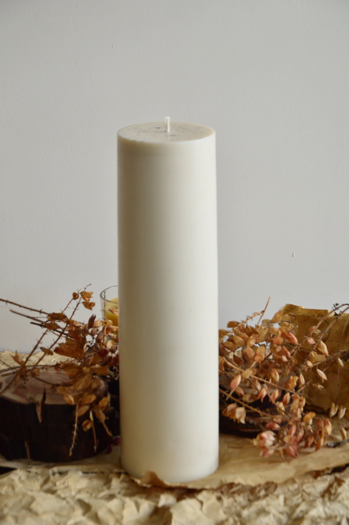 Mighty Pillar Candle | White