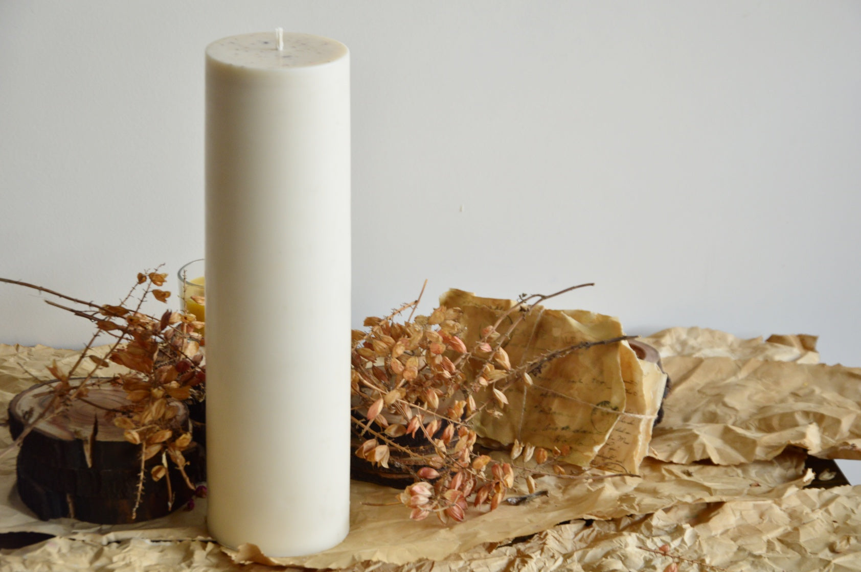 Mighty Pillar Candle | White