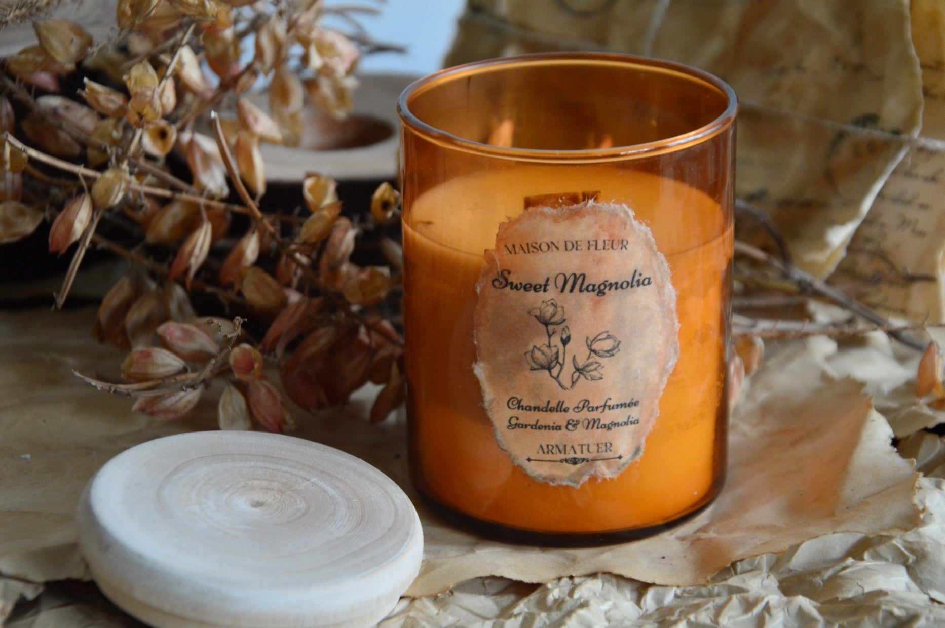 Sweet Magnolia | Wood Wick Candle