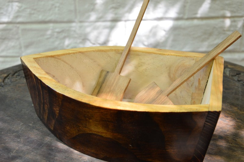 Boat Serving Bowl & Oar Spatula