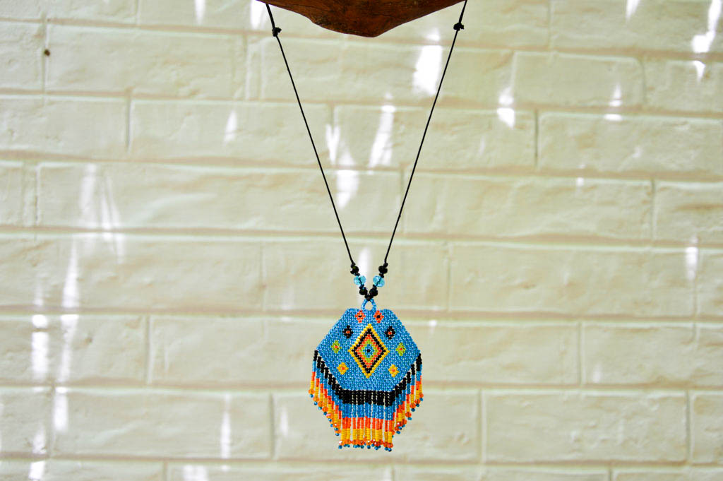 Russian Weave Necklace | Blue