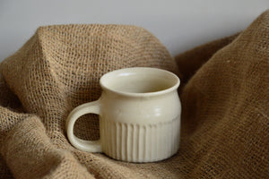 White Stoneware Mug